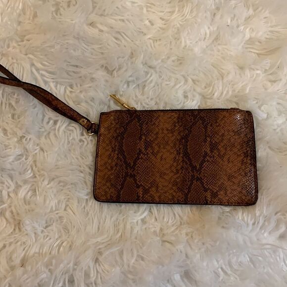 Brighton Wristlet/bag.  Brown reptile print.  NWOT - Picture 2 of 7